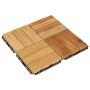 Baldosas de terraza 10 uds madera maciza teca 30x30 cm de vidaXL, Suelos y moquetas - Ref: Foro24-319982, Precio: 68,99 €, De...