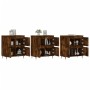 Sideboards 3 units smoked oak plywood by vidaXL, Sideboards - Ref: Foro24-3190194, Price: 193,70 €, Discount: %