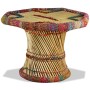 Mesa de centro de bambú con detalles chindi multicolor de vidaXL, Mesas de centro - Ref: Foro24-244214, Precio: 94,26 €, Desc...