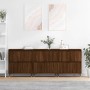 Sideboards 3 units oak brown plywood by vidaXL, Sideboards - Ref: Foro24-3190196, Price: 197,87 €, Discount: %