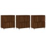 Aparadores 3 uds madera contrachapada marrón roble de vidaXL, Aparadores - Ref: Foro24-3190196, Precio: 231,99 €, Descuento: %