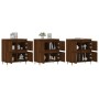 Sideboards 3 units oak brown plywood by vidaXL, Sideboards - Ref: Foro24-3190196, Price: 197,87 €, Discount: %