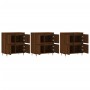 Sideboards 3 units oak brown plywood by vidaXL, Sideboards - Ref: Foro24-3190196, Price: 197,87 €, Discount: %