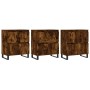 Sideboards 3 Einheiten aus geräuchertem Eichensperrholz von vidaXL, Sideboards - Ref: Foro24-3190210, Preis: 245,52 €, Rabatt: %