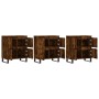 Sideboards 3 Einheiten aus geräuchertem Eichensperrholz von vidaXL, Sideboards - Ref: Foro24-3190210, Preis: 245,52 €, Rabatt: %