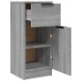 Aparador de madera contrachapada gris Sonoma 30x30x70 cm de vidaXL, Aparadores - Ref: Foro24-817002, Precio: 51,20 €, Descuen...