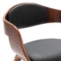 Dining chairs 4 pcs curved wood and synthetic leather by vidaXL, dining chairs - Ref: Foro24-3054812, Price: 604,99 €, Discou...