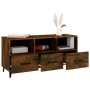 TV stand made of smoked oak plywood, 102x35x50 cm by vidaXL, TV Furniture - Ref: Foro24-817498, Price: 80,74 €, Discount: %