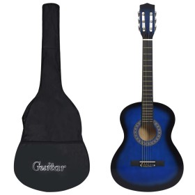 Guitarra clásica para principiantes con funda azul 3/4 36" de vidaXL, Guitarras - Ref: Foro24-3055888, Precio: 68,98 €, Descu...