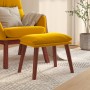 Mustard yellow velvet footrest 45x29.5x35 cm by vidaXL, Ottomans - Ref: Foro24-341475, Price: 43,15 €, Discount: %