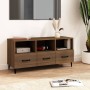 Mueble para TV madera contrachapada roble marrón 102x35x50 cm de vidaXL, Muebles TV - Ref: Foro24-817500, Precio: 71,90 €, De...