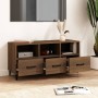 TV stand made of brown oak plywood 102x35x50 cm by vidaXL, TV Furniture - Ref: Foro24-817500, Price: 71,90 €, Discount: %