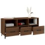 TV stand made of brown oak plywood 102x35x50 cm by vidaXL, TV Furniture - Ref: Foro24-817500, Price: 71,90 €, Discount: %