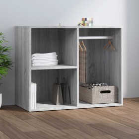 Mueble vestidor madera contrachapada gris Sonoma 80x40x65 cm de vidaXL, Taquillas y armarios de almacenamiento - Ref: Foro24-...