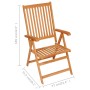 Garden chairs 2 pcs solid teak wood with cream cushions by vidaXL, Garden chairs - Ref: Foro24-3062393, Price: 247,19 €, Disc...