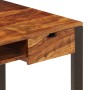 Escritorio de madera maciza de sheesham y acero 110x55x78 cm de vidaXL, Escritorios - Ref: Foro24-247963, Precio: 219,63 €, D...