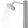 Garden shower with gray base 220 cm stainless steel by vidaXL, Pool and spa accessories - Ref: Foro24-3070783, Price: 368,37 ...