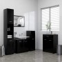 Juego de muebles de baño 4 piezas negro de vidaXL, Muebles de baño - Ref: Foro24-3071712, Precio: 230,70 €, Descuento: %