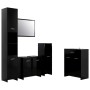 4-piece black bathroom furniture set by vidaXL, Bathroom furniture - Ref: Foro24-3071712, Price: 230,70 €, Discount: %