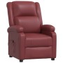 Sillón reclinable eléctrico de cuero sintético rojo tinto de vidaXL, Sillones - Ref: Foro24-3073723, Precio: 238,99 €, Descue...