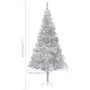 Künstlicher Weihnachtsbaum mit silbernem Ständer PET 210 cm von vidaXL, Weihnachtsbäume - Ref: Foro24-321014, Preis: 54,62 €,...