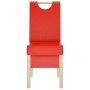 Dining chairs 6 units red synthetic leather by vidaXL, dining chairs - Ref: Foro24-3080201, Price: 380,64 €, Discount: %