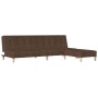 2-Sitzer-Schlafsofa mit Fußstütze aus braunem Stoff von vidaXL, Sofas - Ref: Foro24-3080538, Preis: 243,68 €, Rabatt: %