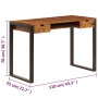 Schreibtisch aus massivem Palisanderholz und Stahl, 110 x 55 x 78 cm von vidaXL, Schreibtische - Ref: Foro24-247963, Preis: 2...