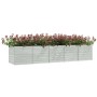 Arriate de acero galvanizado plateado 400x80x77 cm de vidaXL, Maceteros y jardineras - Ref: Foro24-316900, Precio: 127,46 €, ...