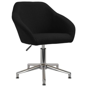 Black fabric swivel dining chair by vidaXL, dining chairs - Ref: Foro24-3089628, Price: 118,62 €, Discount: %