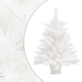 Árbol artificial de Navidad con hojas realistas blanco 65 cm de vidaXL, Arboles de navidad - Ref: Foro24-321019, Precio: 47,6...