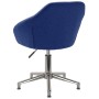 Silla de comedor giratoria tela azul de vidaXL, Sillas de comedor - Ref: Foro24-3089632, Precio: 117,09 €, Descuento: %