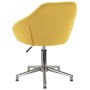 Silla de comedor giratoria tela amarillo de vidaXL, Sillas de comedor - Ref: Foro24-3089634, Precio: 117,99 €, Descuento: %