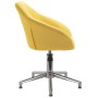 Silla de comedor giratoria tela amarillo de vidaXL, Sillas de comedor - Ref: Foro24-3089634, Precio: 117,99 €, Descuento: %