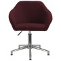 Silla de comedor giratoria tela morada de vidaXL, Sillas de comedor - Ref: Foro24-3089637, Precio: 92,89 €, Descuento: %