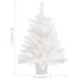 Árbol artificial de Navidad con hojas realistas blanco 65 cm de vidaXL, Arboles de navidad - Ref: Foro24-321019, Precio: 38,7...