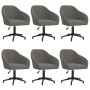 Swivel dining chairs 6 units dark gray velvet by vidaXL, dining chairs - Ref: Foro24-3089684, Price: 491,25 €, Discount: %