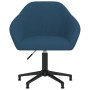 Silla de oficina giratoria de terciopelo azul de vidaXL, Sillas de oficina - Ref: Foro24-3089693, Precio: 119,81 €, Descuento: %