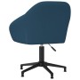 Silla de oficina giratoria de terciopelo azul de vidaXL, Sillas de oficina - Ref: Foro24-3089693, Precio: 119,81 €, Descuento: %