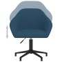 Silla de oficina giratoria de terciopelo azul de vidaXL, Sillas de oficina - Ref: Foro24-3089693, Precio: 119,81 €, Descuento: %