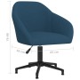 Silla de oficina giratoria de terciopelo azul de vidaXL, Sillas de oficina - Ref: Foro24-3089693, Precio: 119,81 €, Descuento: %