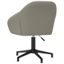 Silla de oficina giratoria de terciopelo gris claro de vidaXL, Sillas de oficina - Ref: Foro24-3089694, Precio: 114,36 €, Des...