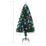 Künstlicher Weihnachtsbaum mit Ständer/LED 120 cm Glasfaser von vidaXL, Weihnachtsbäume - Ref: Foro24-284300, Preis: 64,37 €,...