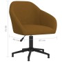 Silla de oficina giratoria de terciopelo marrón de vidaXL, Sillas de oficina - Ref: Foro24-3089702, Precio: 92,99 €, Descuent...