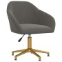 Silla de oficina giratoria de terciopelo gris oscuro de vidaXL, Sillas de oficina - Ref: Foro24-3089728, Precio: 100,09 €, De...