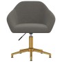 Silla de oficina giratoria de terciopelo gris oscuro de vidaXL, Sillas de oficina - Ref: Foro24-3089728, Precio: 100,09 €, De...