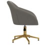 Silla de oficina giratoria de terciopelo gris oscuro de vidaXL, Sillas de oficina - Ref: Foro24-3089728, Precio: 100,09 €, De...