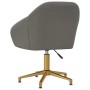 Silla de oficina giratoria de terciopelo gris oscuro de vidaXL, Sillas de oficina - Ref: Foro24-3089728, Precio: 100,09 €, De...