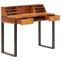 Solid sheesham wood and steel desk 110x50x94 cm by vidaXL, Desks - Ref: Foro24-247964, Price: 370,22 €, Discount: %