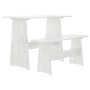 Garden furniture set 3 pieces solid white pine wood by vidaXL, Furniture sets for kitchens and dining rooms - Ref: Foro24-309...